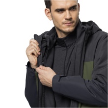 Jack Wolfskin Winter Jacket 3in1 DNA Tundra (very warm, windproof and waterproof) green/grey Men